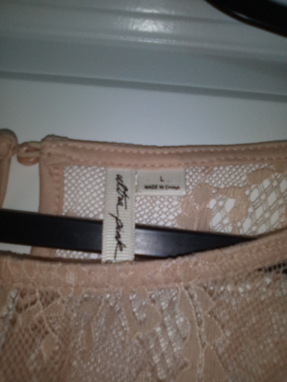 Ultra Pink Coquette Balletcore Boho Chic Whimsigoth Lace Sheer Blouse Size Large - Picture 5 of 9